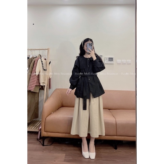 Áo Mangto cổ quạt