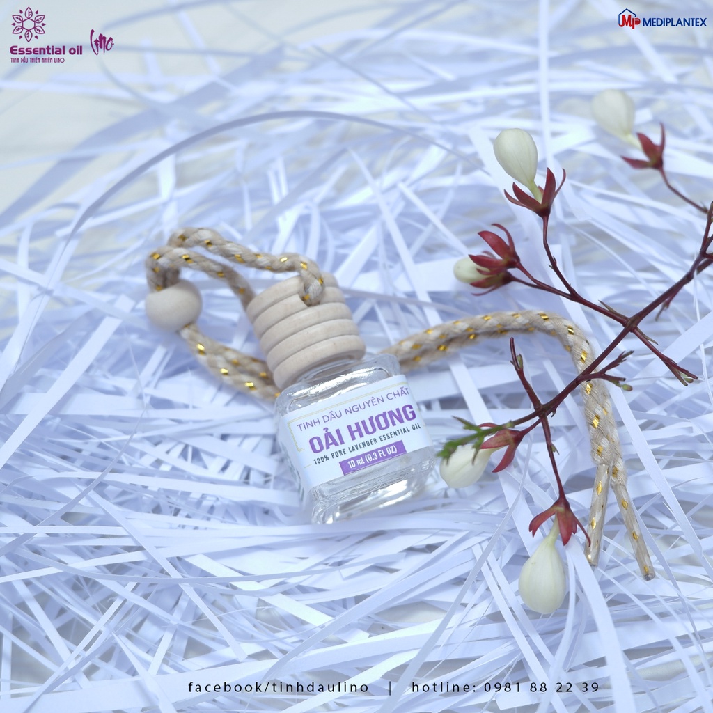 Tinh dầu treo xe ô tô oải hương LINO, tinh dầu thiên nhiên nguyên chất từ công ty dược Mediplantex