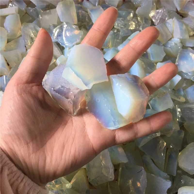 Đá Opal Thô Màu Trắng Làm Đồ Trang Trí Nhà