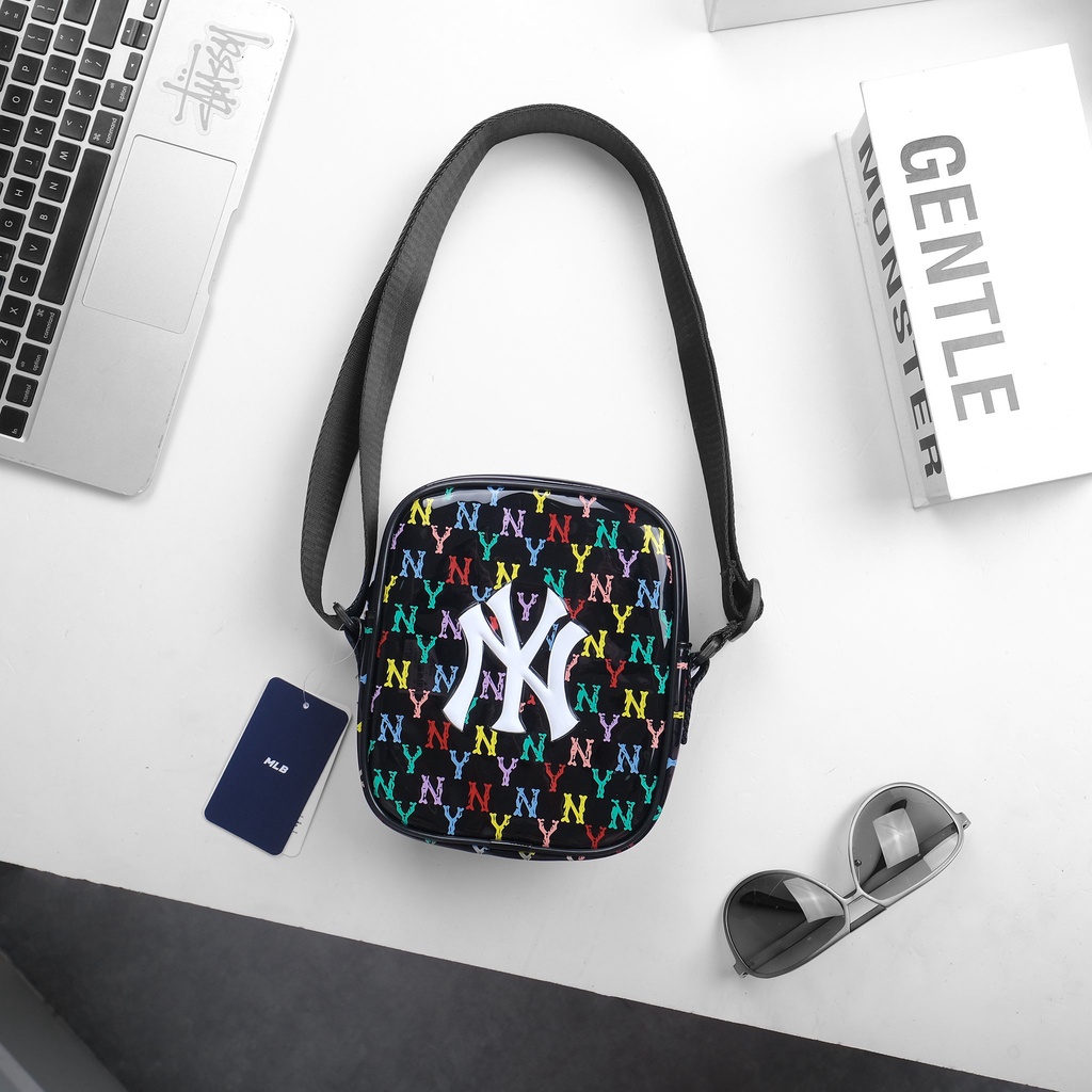 Túi Mini MLB Trong Suốt Color - TÚI MLB PVC MONOGRAM MINI NEW YORK YANKEES