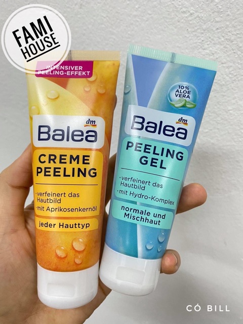 [Có bill] Tẩy da chết da mặt Balea Peeling nội địa Đức 75ml