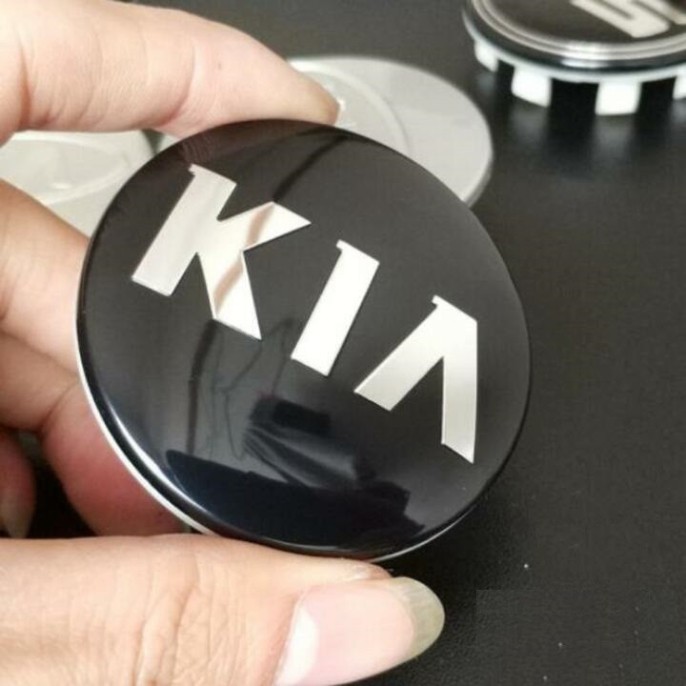Sản Phẩm Logo chụp mâm, ốp lazang bánh xe ô tô Kia đường kính 58mm .