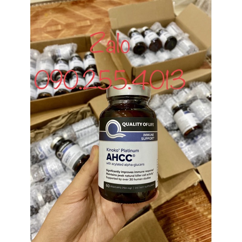 AHCC Mỹ 60v 750mg Loại bỏ sạch HPV HẾT smg