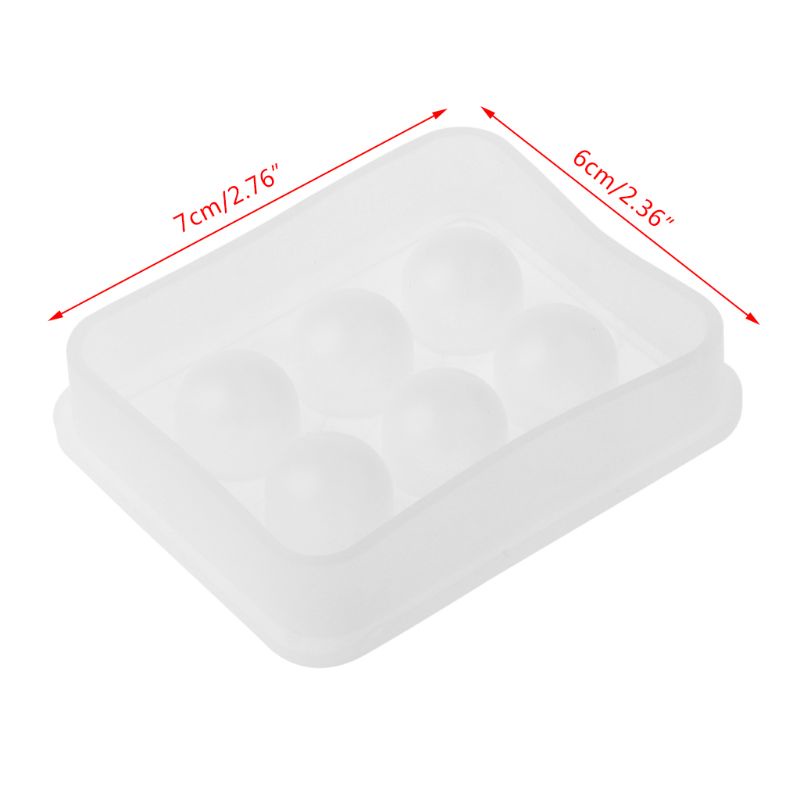 Khuôn Silicone Làm Mặt Vòng cổ / Vòng Tay DIY 6 Ngăn Tiện Lợi
