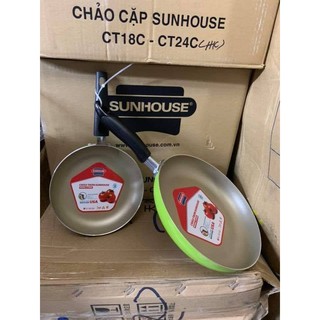CHẢO CẶP SUNHOUSE CHỐNG DÍNH CAO CẤP