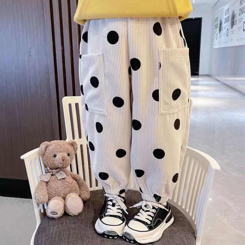 [Babycat] Hàng Có Sẵn Quần Nhung Dày Giữ Ấm Mùa Thu Đông Phong Cách Nhật Bản Hàn Quốc Cho Bé Gái