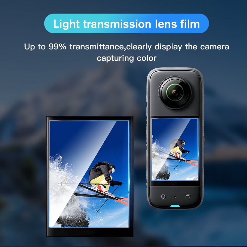 Miếng Dán Màn Hình Cong HD Trong Suốt Chống Nước Chống Trầy Chống Nổ Cho Insta360 X3