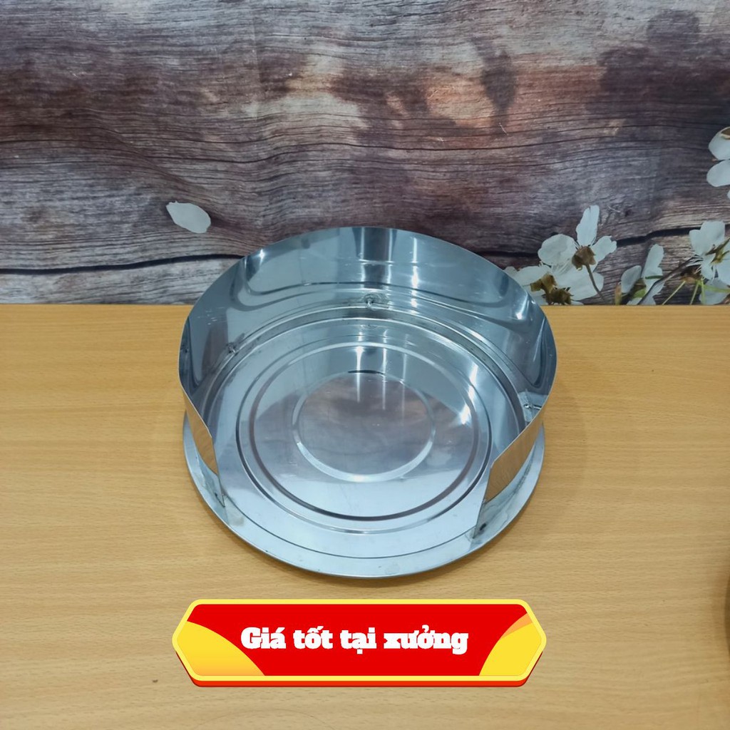 Mâm inox có chắn gió Hugia Mâm dùng phù hợp cho tất cả bếp cồn inox - An Toàn, Tiện Lợi - Cam Kết SẢN PHẨM CHẤT LƯỢNG