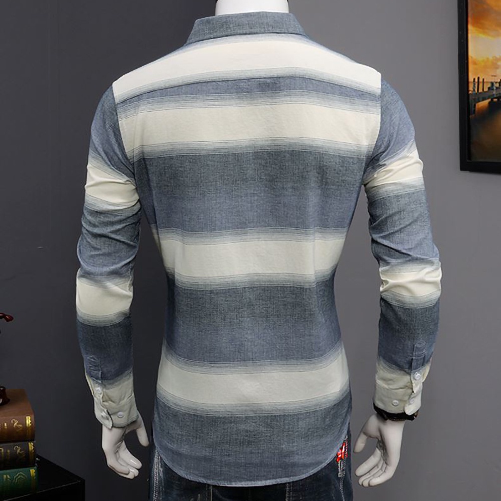 Sơ mi nam, Áo sơ mi chất liệu coton in phối màu sang trọng lịch lãm độc dáo mang phong cách trẻ trung năng động Mã N52