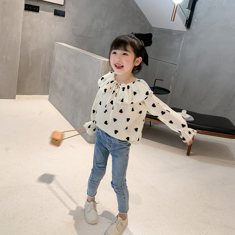 Western Style Long Sleeve Chiffon Shirt 2021 For Girls