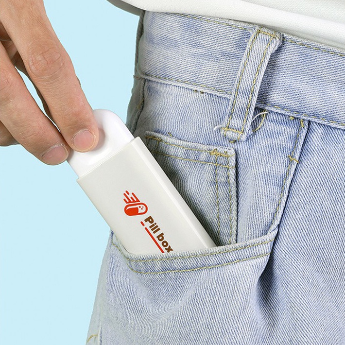 Hộp đựng thuốc nhỏ nhắn thiết kế 3 ngăn chống ẩm tiện lợi đa năng cho du lịch