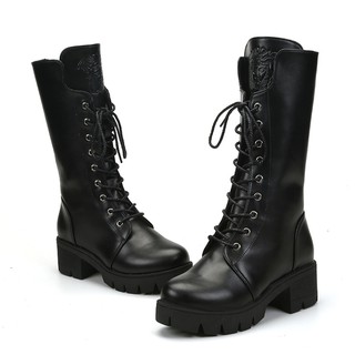 Giày cao gót nữ boots bốt cổ cao ống ulzzang