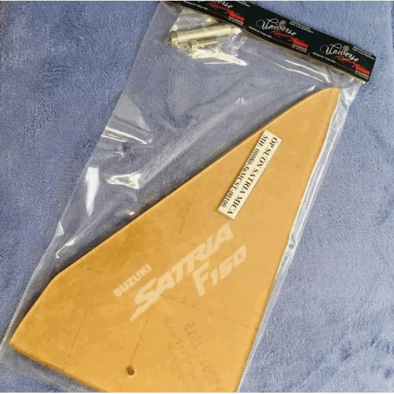 [SALE SỐC] BỘ 2 MIẾNG ỐP SƯỜN TRONG SUỐT DÀNH CHO XE MÁY SATRIA F150 ĐẦY ĐỦ ỐC NHƯ HÌNH (SIÊU RẺ)