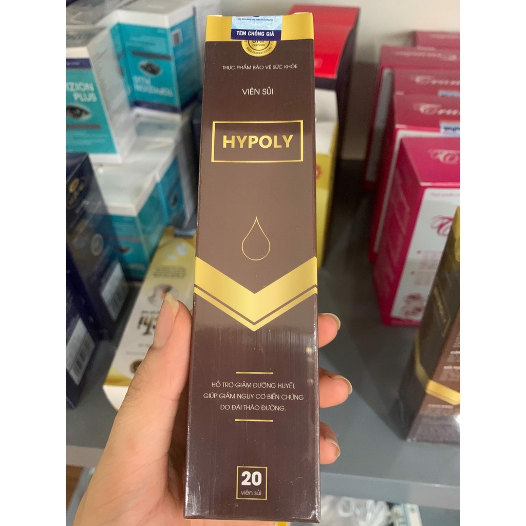 ✅ Viên Sủi Tiểu Đường HYPOLY 3 Tem ✅ Chuyên giảm hạ đường huyết giảm nguy cơ biến chứng do đái tháo đường