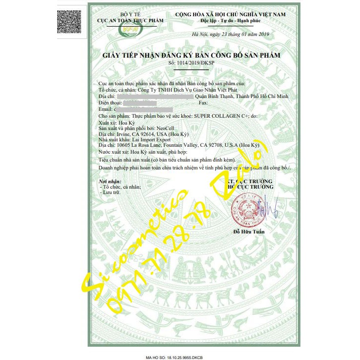 Viên Uống Super Collagen Neocell +C 6000 Mg type 1 - 3 Neocell 360 viên