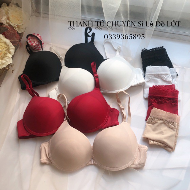 Set Bộ Đồ Lót nữ cao cấp CharmAiry dây mảnh Cài trước tạo khe có gọng nâng đẩy ngực gợi cảm 1501 (  cả bộ ) | BigBuy360 - bigbuy360.vn