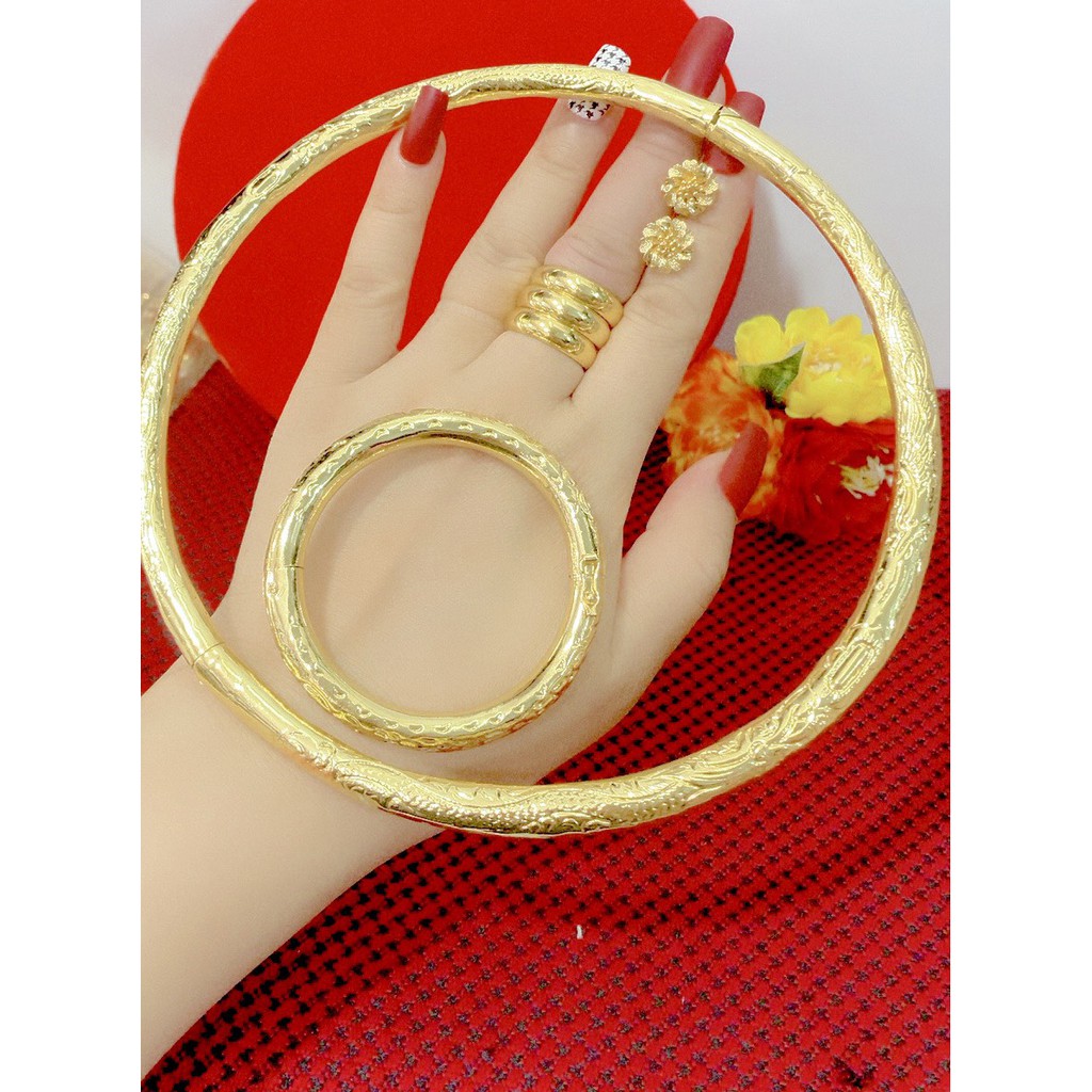 Bộ trang sức cưới 4 món mạ 24k cao cấp P782