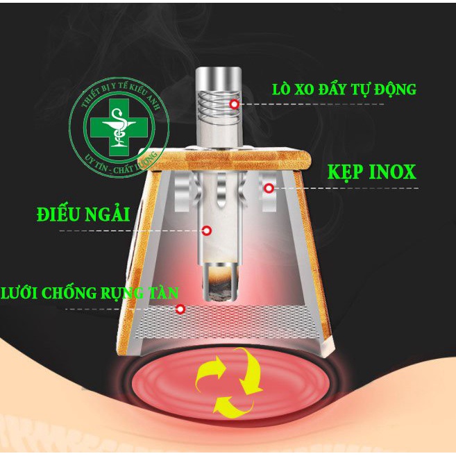 Hộp ngải cứu trúc cao cấp 1 lỗ- 2 lỗ- 3 lỗ- 6 lỗ- Dùng hơ điếu ngải cứu, nhang ngải.