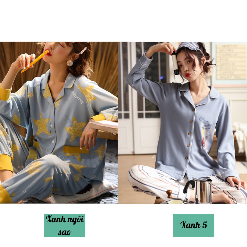 [11 mẫu] Bộ Pijama Nữ Cotton 100% Dài Tay Đẹp | BigBuy360 - bigbuy360.vn