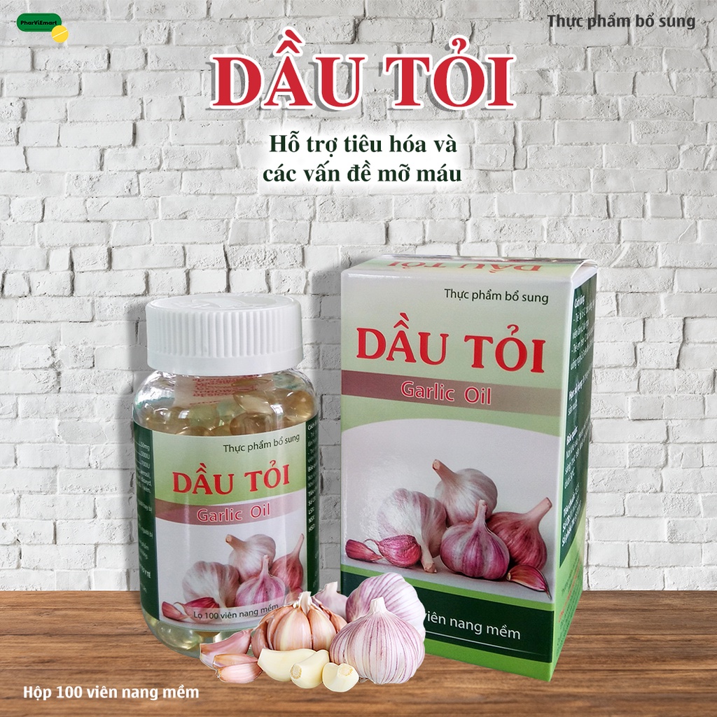 Hỗ Trợ Tiêu Hóa, Giảm Cholesterol, Ổn Đinh Huyết Áp Dầu Tỏi Garlic Oil