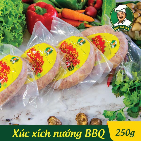 Xúc xích Nướng BBQ 250g Ông già Ika