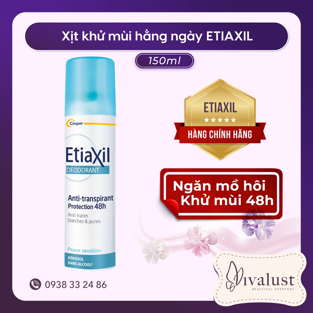 Xịt Khử Mùi ETIAXIL Dạng Phun Sương 150ml