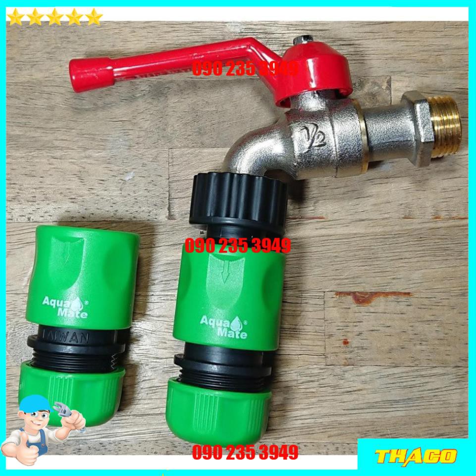 Bộ 3 Khớp Nối ống nước máy xịt rửa Aqua Mate Taiwan Đsg