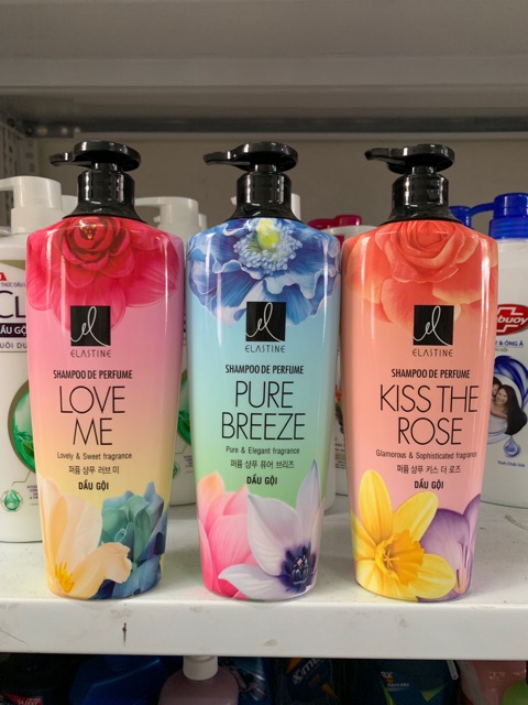 Dầu gội ELASTINE 600ml Love me, kiss the rose, pure breeze