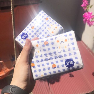 Combo 5 Gói Giấy Ăn Thỏ Vỏ Xanh 4 Lớp (176 Tờ)