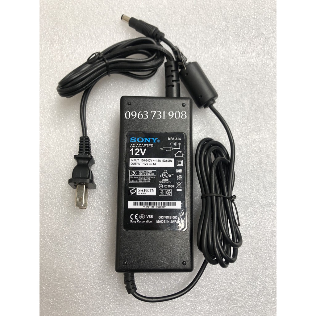 Adapter nguồn Sony 12V 4A chính hãng