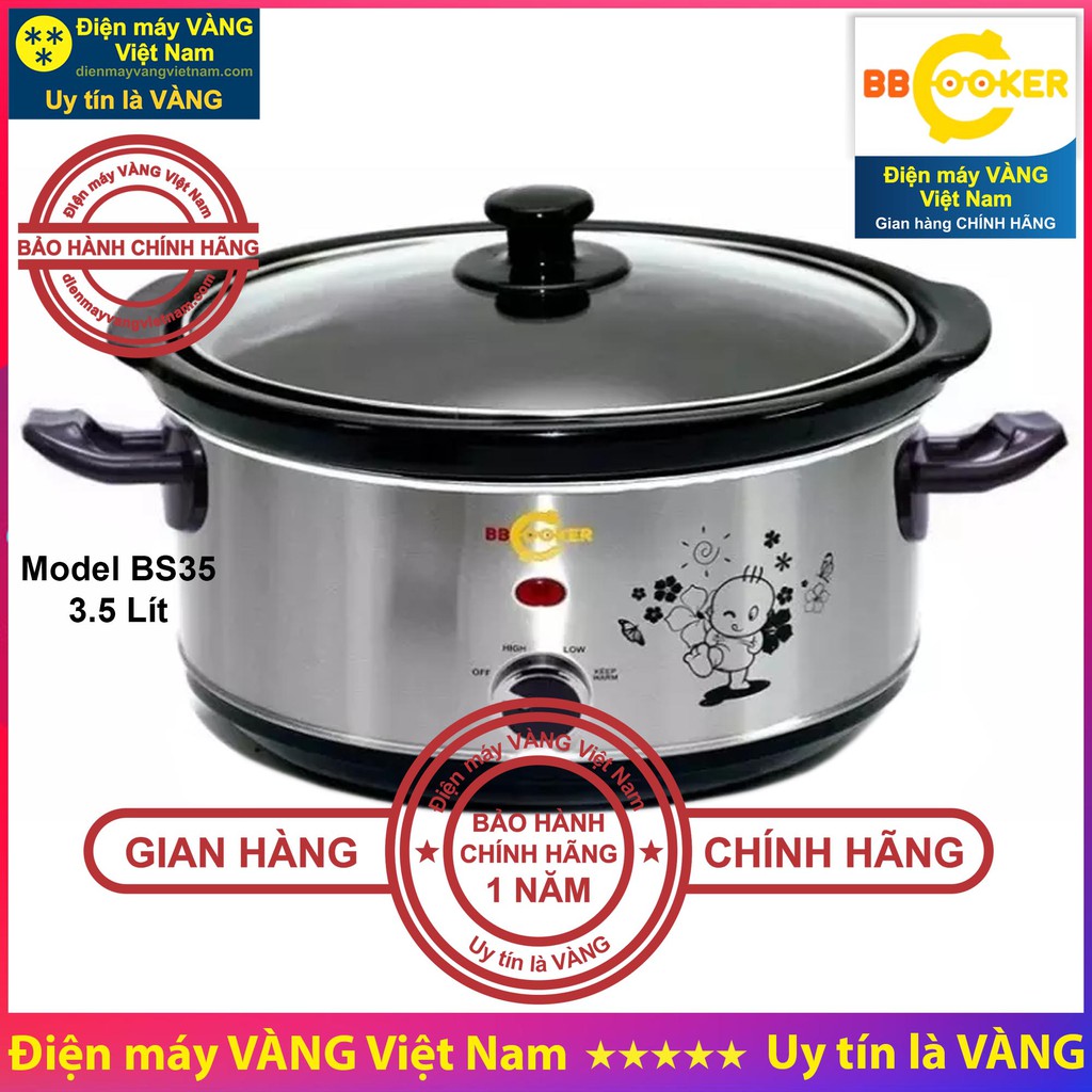 Nồi nấu chậm đa năng BBCooker BS15 BS25 DS25 BS35 - Linh kiện nồi BBCooker (Hàng chính hãng)