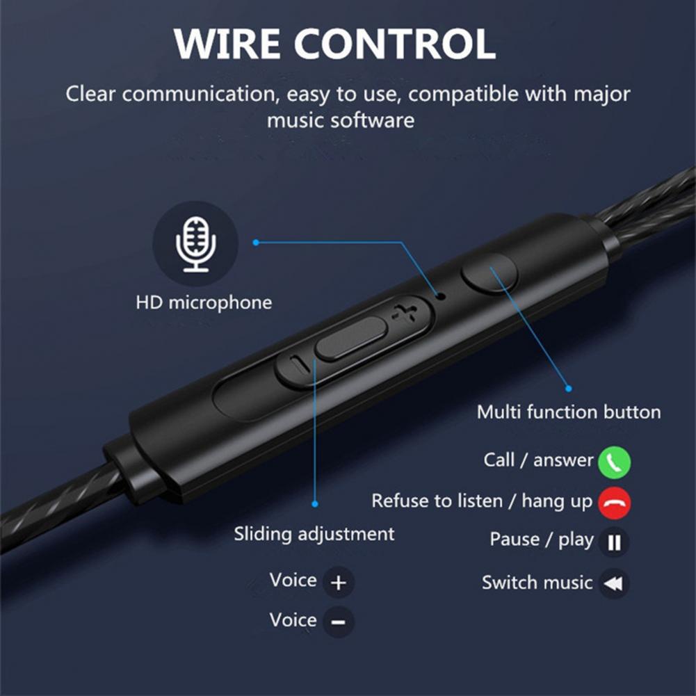Tai Nghe Nhét Tai ETRONIK Có Micro Jack 3.5Mm Âm Thanh Siêu Trầm Tai Nghe Âm Thanh HiFi stereo Thoải Mái