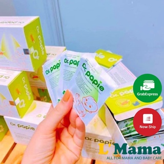 Gạc rơ lưỡi dr papie vệ sinh răng miệng cho bé, gạc tẩm dịch lá hẹ kháng khuẩn