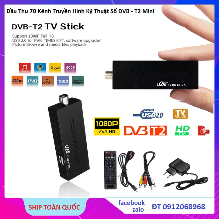 Đầu Thu Kỹ Thuật Số Mặt Đất-Truyền Hình Kỹ Thuật Số Mặt Đất DVB-T2 Hd 1080P DVB T2 Mini