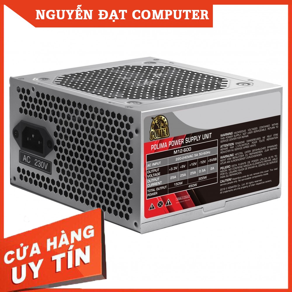 [RẺ VÔ ĐỊCH] Nguồn Xigmatek Polima M12-600 - Nguồn Văn phòng - BẢO HÀNH 24 THÁNG