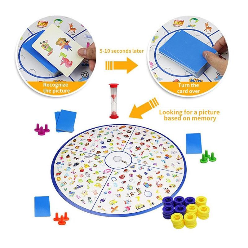 Montessori Puzzle Education Game Bộ trò chơi thám tử lắp ghép thú vị giáo dục dành cho trẻ em
