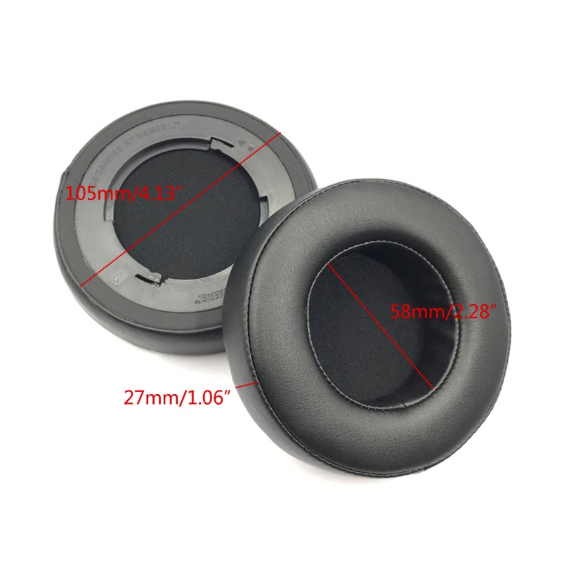 1 Cặp Mút Đệm Tai Nghe Bằng Da PU Hình Tròn Cho Kraken 7.1 Chroma V2