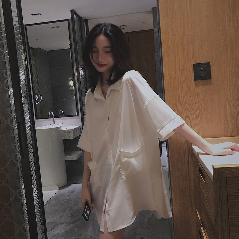 đồ ngủ Sơ Mi Vải Lụa Lạnh Thời Trang Xuân Thu Gợi Cảm Hàng Mới Dành Cho Bạn Nữ 2021 # 23 | BigBuy360 - bigbuy360.vn