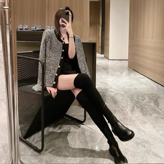 Áo dạ muối tiêu cúc vàng