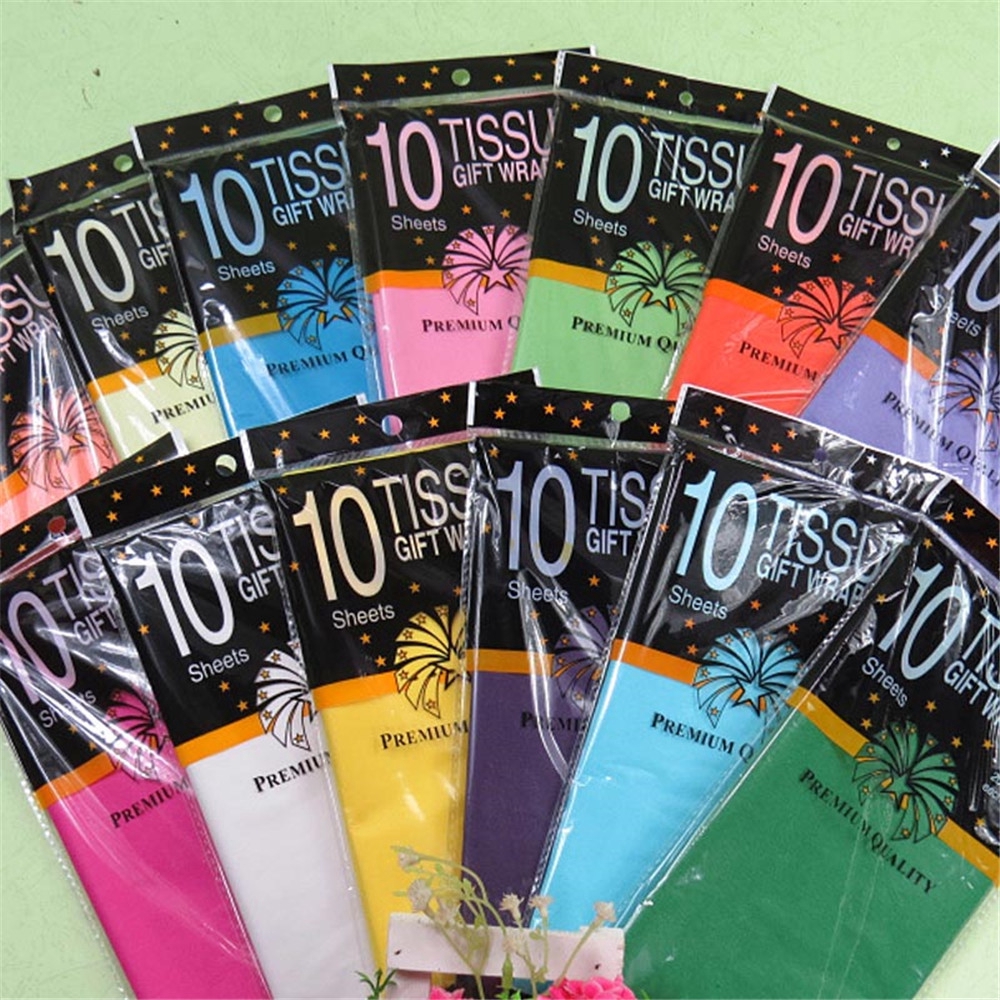 Bộ 10 tờ giấy gói quà thủ công DIY cho tiệc cưới