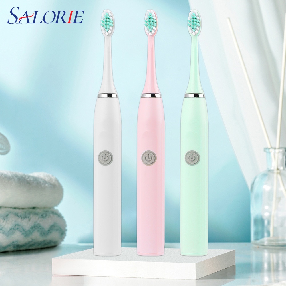 [Hàng mới về] Bàn Chải Đánh Răng Điện Tử Sóng Siêu Âm Thông Minh Chống Thấm Nước Ipx7 Phiên Bản Pin Aa P00139
