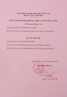 Dầu tỏi Diệp Chi Gold