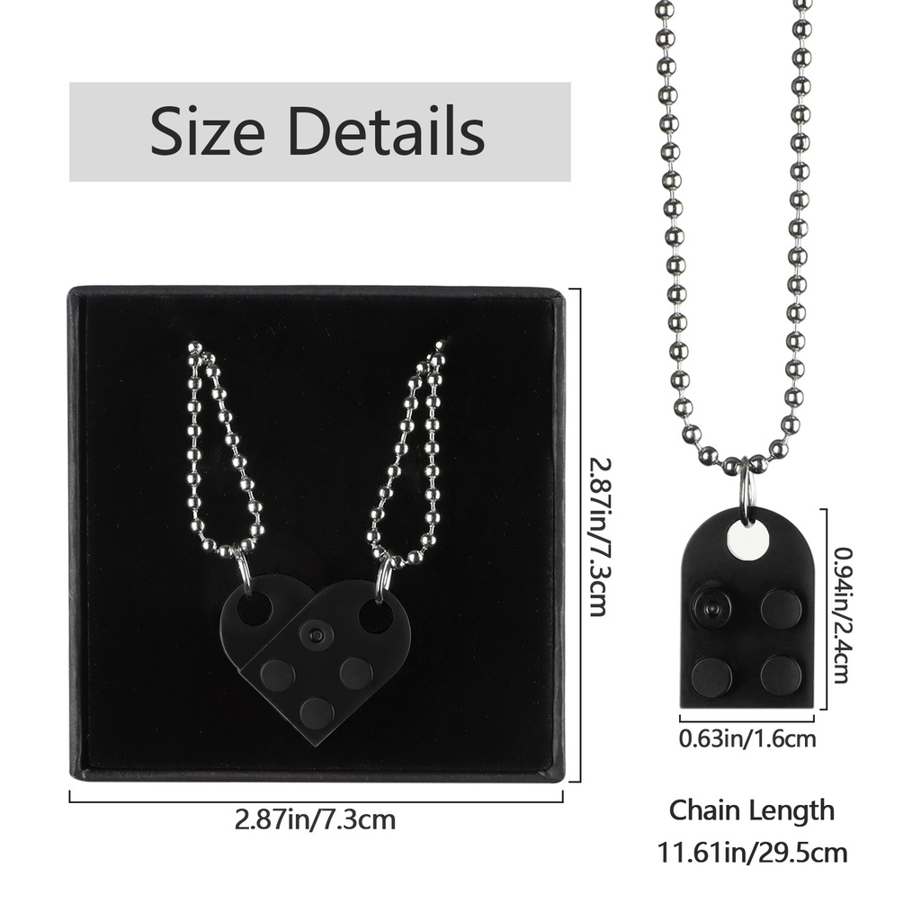 vòng cổ Tình Bạn Mặt Trái Tim Mihan1 Cho Cặp Đôi