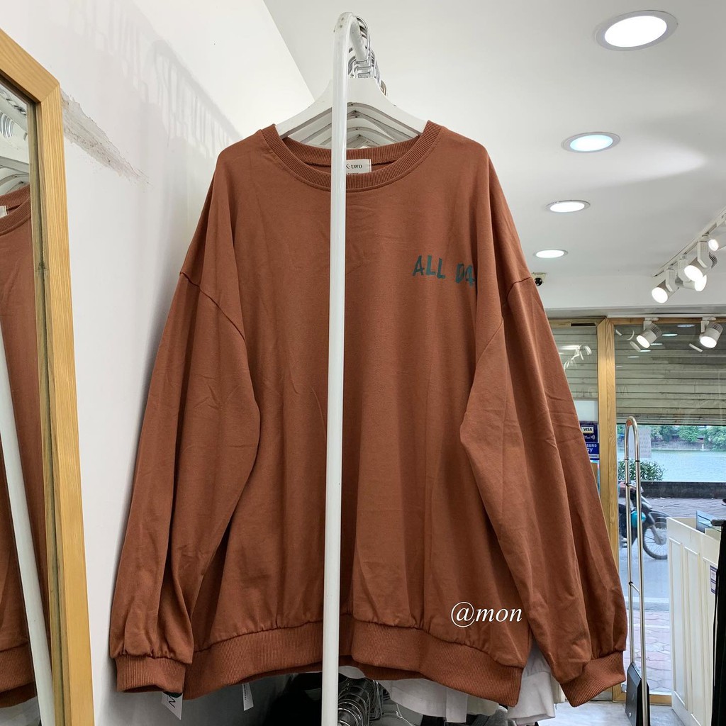 201170 Áo sweater nỉ da cá - áo nỉ da cá, áo nỉ nữ thời trang ulzzang freesize form rộng nhiều màu | BigBuy360 - bigbuy360.vn