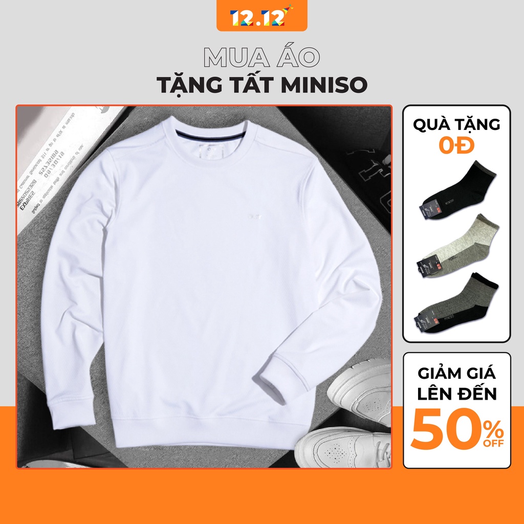 Áo Nỉ Nam Trơn Dài Tay Không Cổ Thời Trang Trẻ Trung Chất Vải Co Dãn Thu Đông MASWW2101