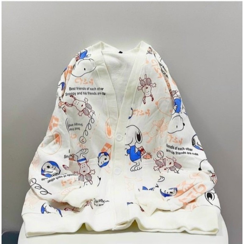 Áo khoác nỉ cardigan in cún đáng iu | BigBuy360 - bigbuy360.vn