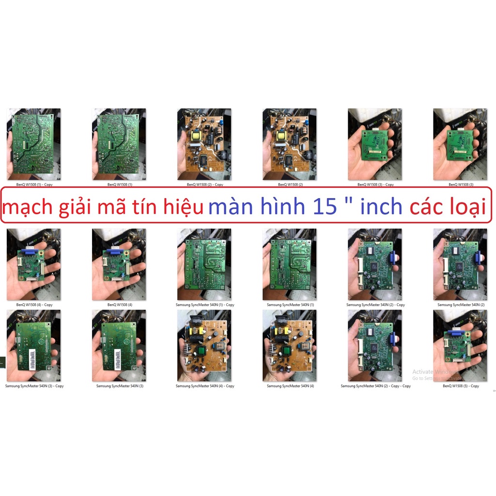 mạch giải mã tín hiệu màn hình board 15 " inch BenQ W1508 Samsung SyncMaster 540N all
