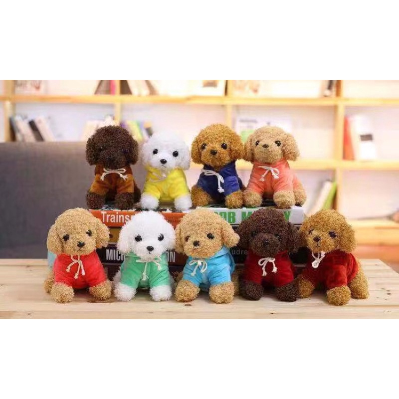 Gấu bông chó Poodle ngồi