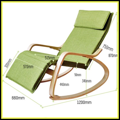 Ghế Bập Bênh Thư Giãn Đọc Sách Có Gác Chân Ghế Lười Bập Bênh Kèm Đệm Bọt Biển Thoáng Khí | BigBuy360 - bigbuy360.vn