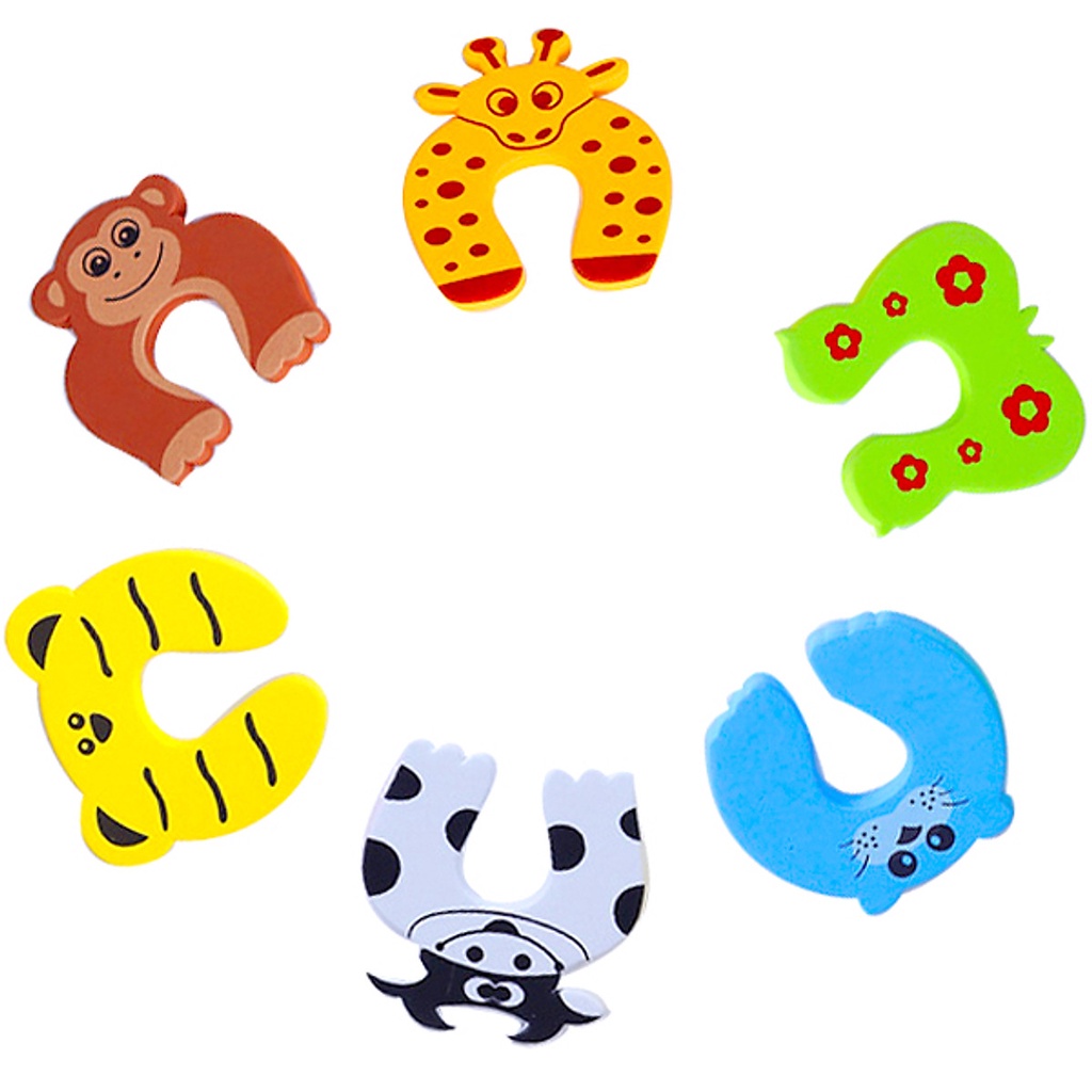 Xốp chặn cạnh cửa chống kẹp tay trẻ em và chống sập cạnh cửa hình động vật đáng yêu